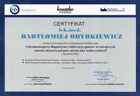 Skleroterapia hemoroidów przy pomocy aetoxysklerolu - Kielce